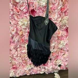 Alexis Georgio Size 10 Short Black Dress